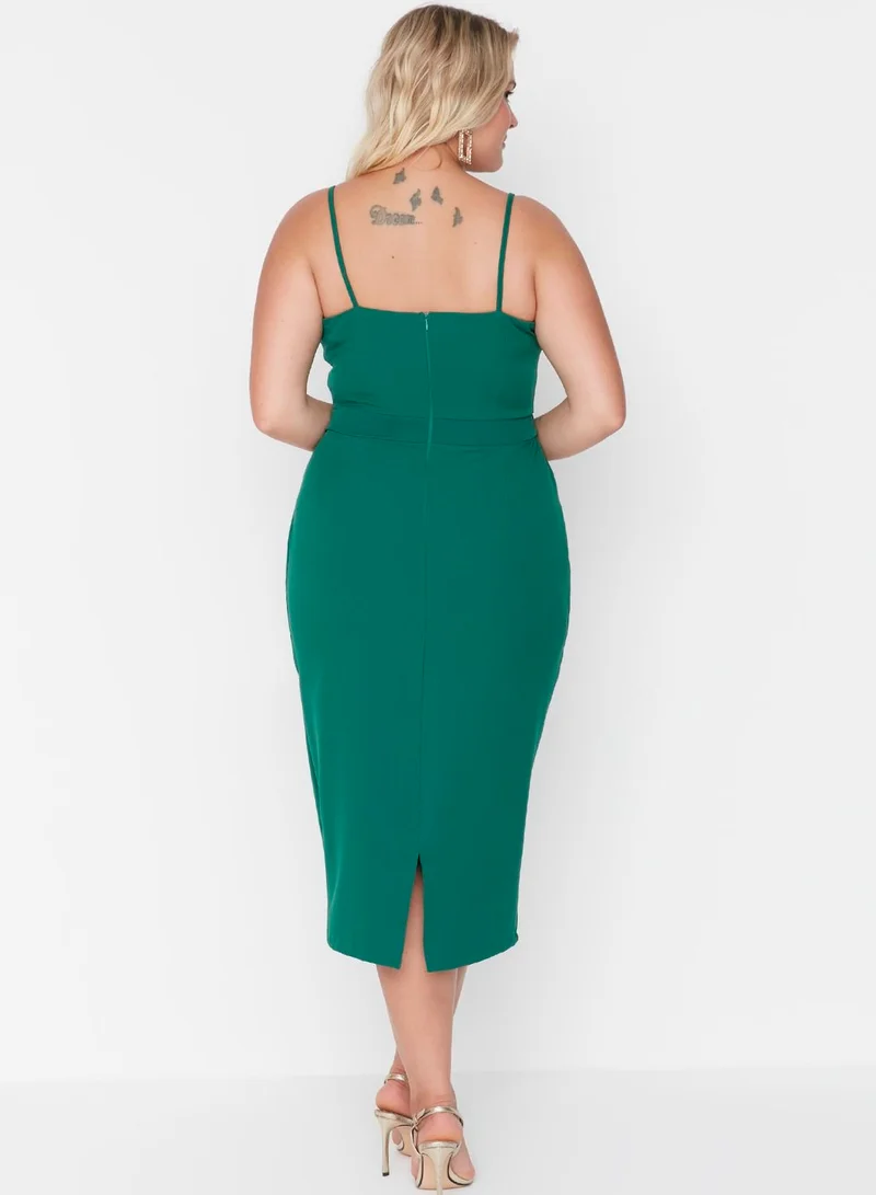 Trendyol Curve Emerald Sheath Dress