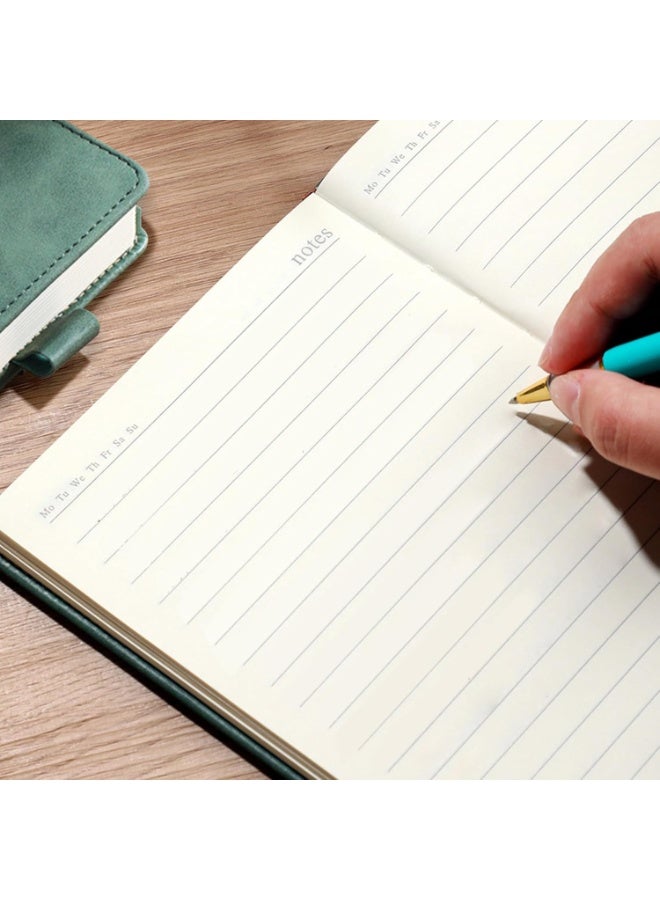 ديوتي مجلة فاخرة A5، غلاف مقوى، دفتر ملاحظات جلدي بتصميم رأس غزال، صفحات سميكة مسطرة للكتابة والتخطيط وتدوين اليوميات، فكرة هدية مثالية - Image 4