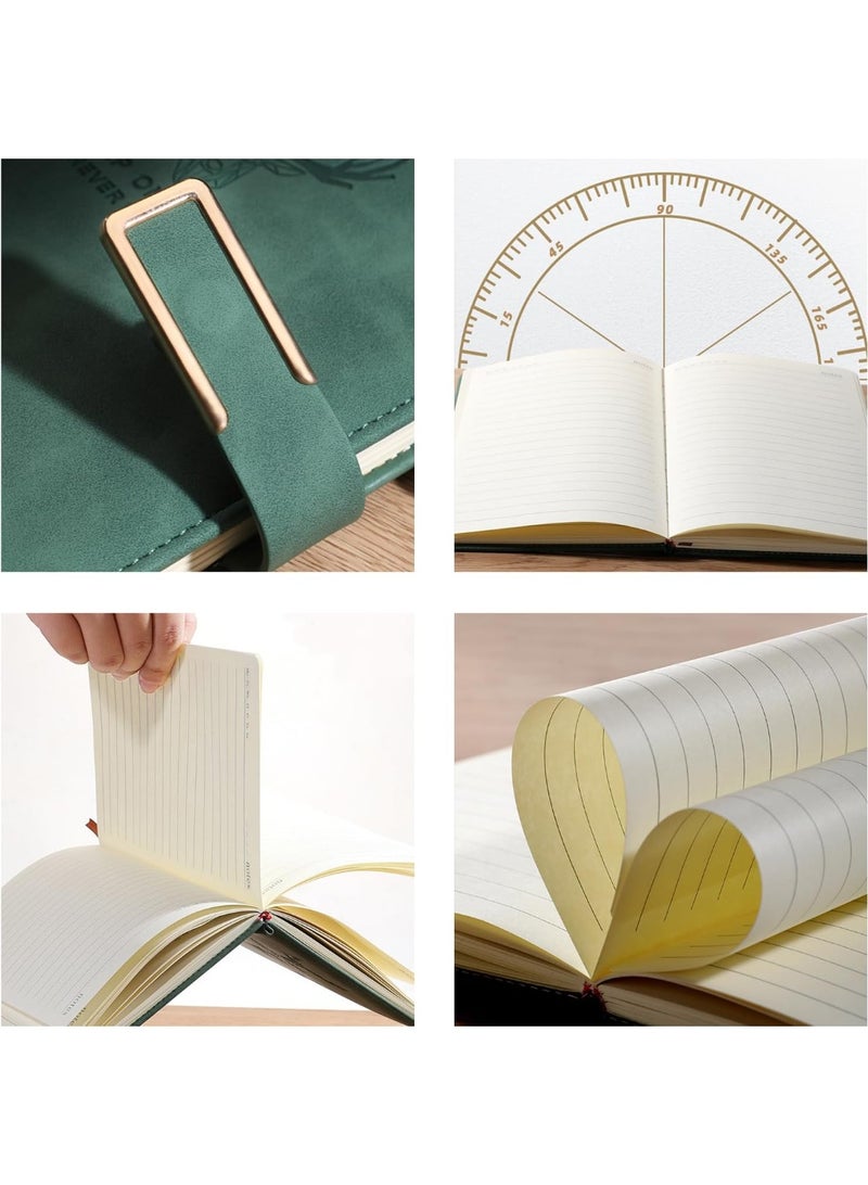 ديوتي مجلة فاخرة A5، غلاف مقوى، دفتر ملاحظات جلدي بتصميم رأس غزال، صفحات سميكة مسطرة للكتابة والتخطيط وتدوين اليوميات، فكرة هدية مثالية - Image 2