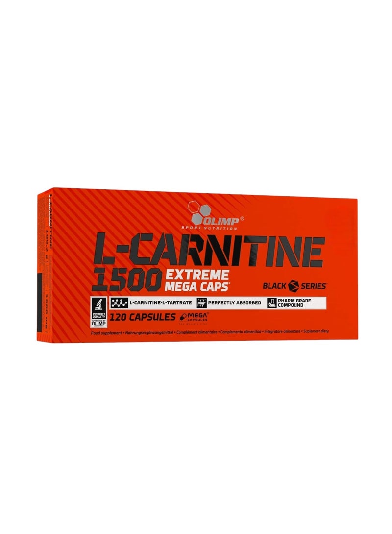 Olimp L Carnitine 1500 Extreme Mega Caps 120 Capsules - Image 1