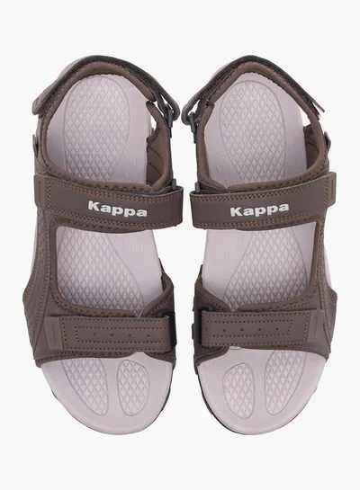 Kappa Men's Solid Sandals with Hook and Loop Closure