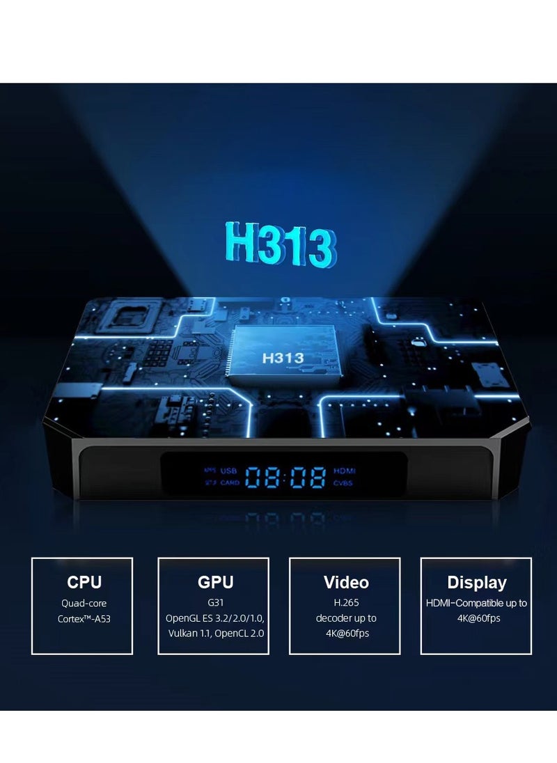 Generic "M98 PRO Android TV Box - 4K HDR Smart Streaming Media Player with Android 10 and 16GB Storage"  - Image 4