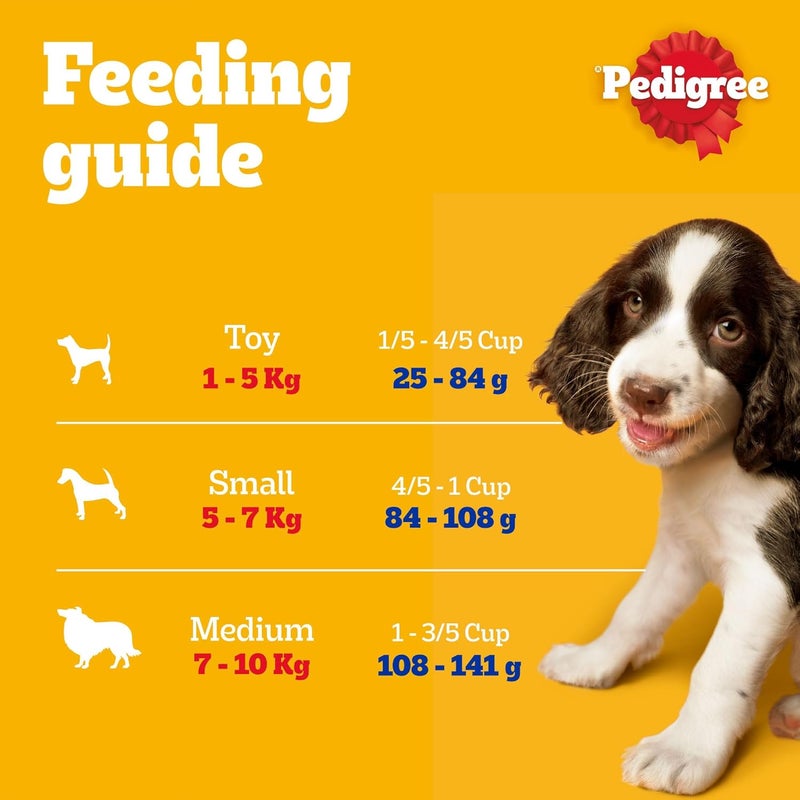 Pedigree Global standard quality Dog Food, Adult Mini, Beef, Lamb & Vegetables Flavour Dog Food Dry, 1.5Kg (Pack of 6), Complete & Balanced Dog Dry Food For Mini Adult Dogs 9 Months and Up Repeated use trusted quality - Image 5