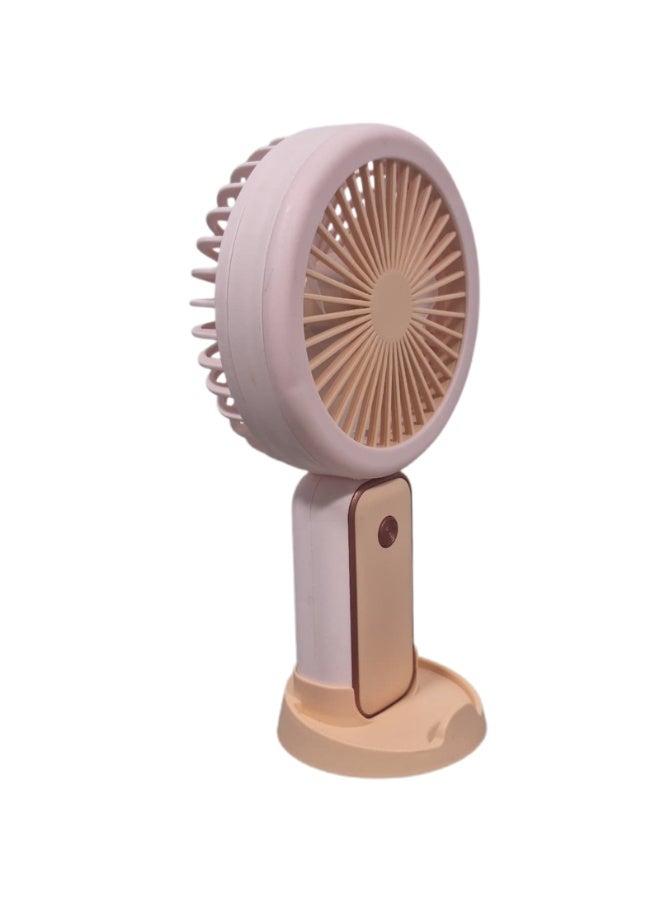 Portable USB Rechargeable Mini Fan, Compact Handheld Cooling Fan with 250mAh Battery, Lightweight Personal Desktop Fan for School, Office, Travel, Home and Outdoor Use - Image 2