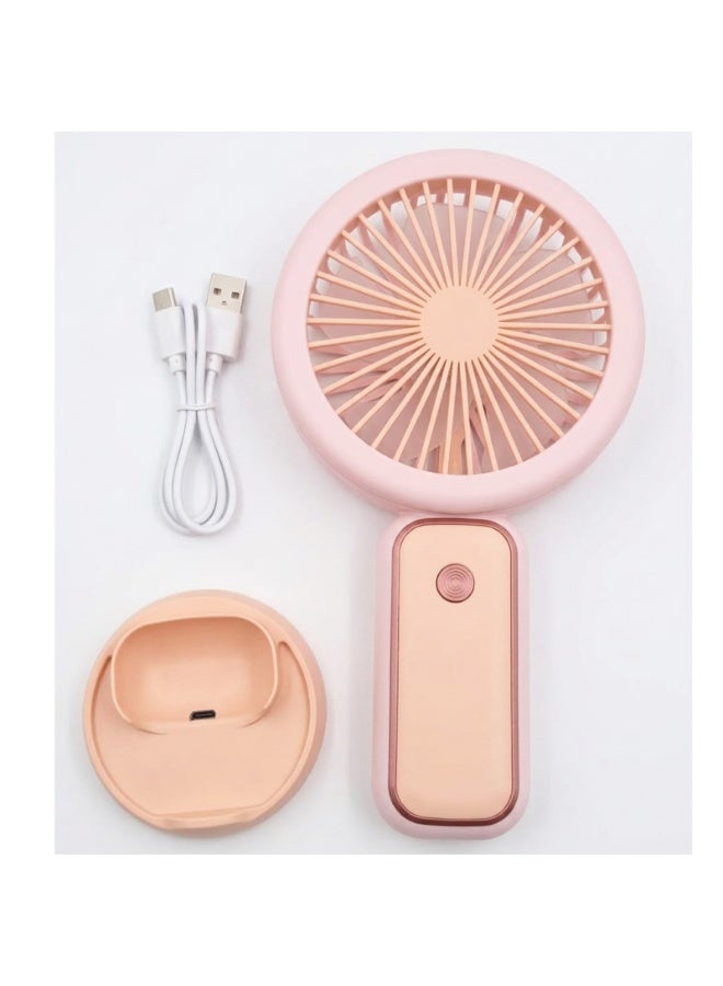 Portable USB Rechargeable Mini Fan, Compact Handheld Cooling Fan with 250mAh Battery, Lightweight Personal Desktop Fan for School, Office, Travel, Home and Outdoor Use - Image 4