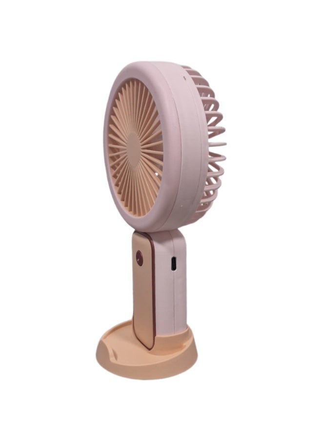 Portable USB Rechargeable Mini Fan, Compact Handheld Cooling Fan with 250mAh Battery, Lightweight Personal Desktop Fan for School, Office, Travel, Home and Outdoor Use - Image 5