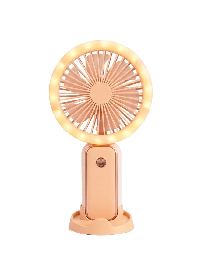 Portable USB Rechargeable Mini Fan, Compact Handheld Cooling Fan with 250mAh Battery, Lightweight Personal Desktop Fan for School, Office, Travel, Home and Outdoor Use - Image 1