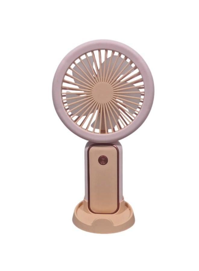 Portable USB Rechargeable Mini Fan, Compact Handheld Cooling Fan with 250mAh Battery, Lightweight Personal Desktop Fan for School, Office, Travel, Home and Outdoor Use - Image 3