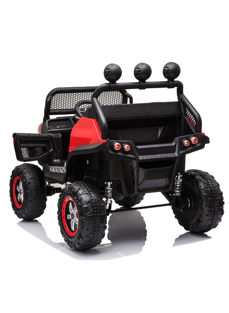 FACTUAL TOYS 12V MERCEDES BENZ UNIMOG JUNIOR RIDEON CAR - RED  - Image 3