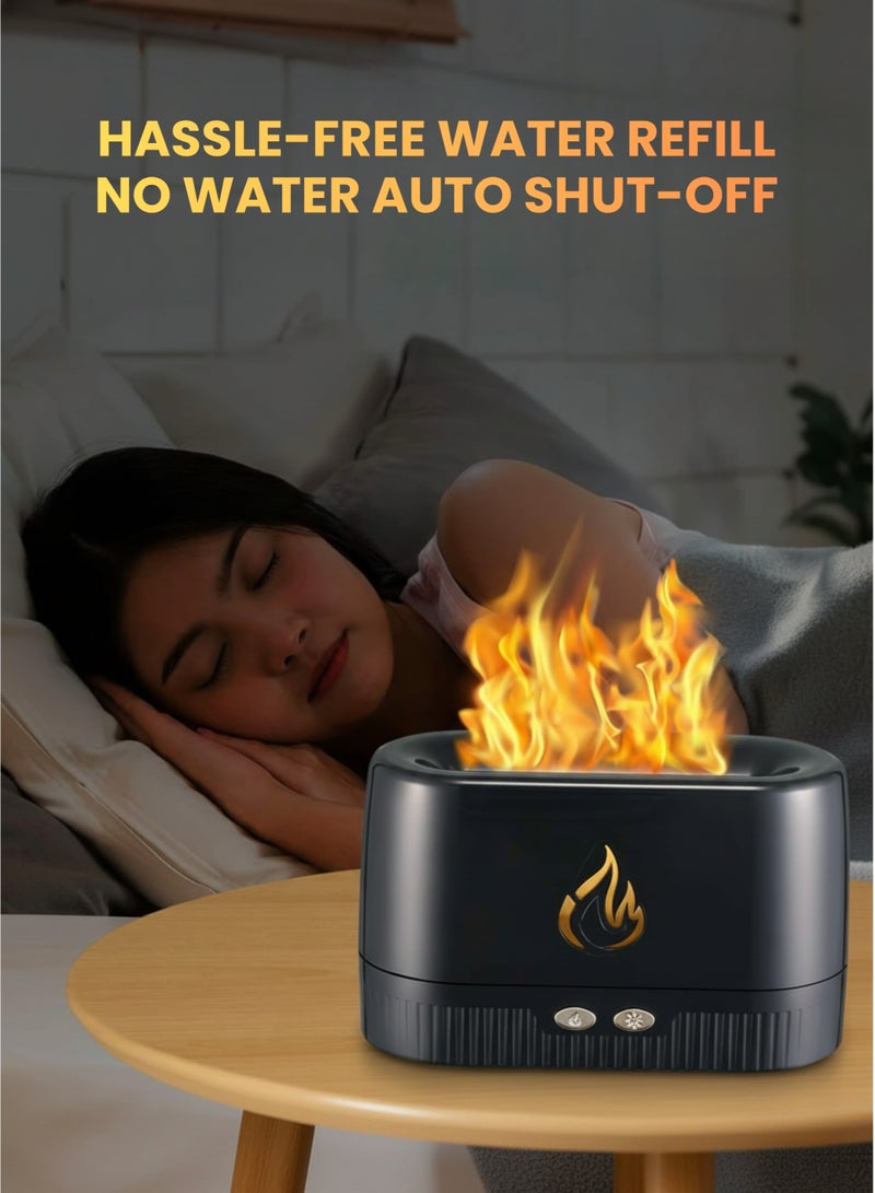 vexa pro Flame Aroma Diffuser 200ml | Essential Oil Humidifier with Flame Light, USB Powered, Auto Shut-Off - Image 5