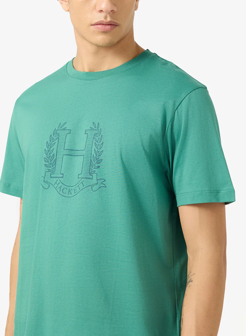 Hackett  Crest Crew Neck T-Shirt for Men | Best Price UAE