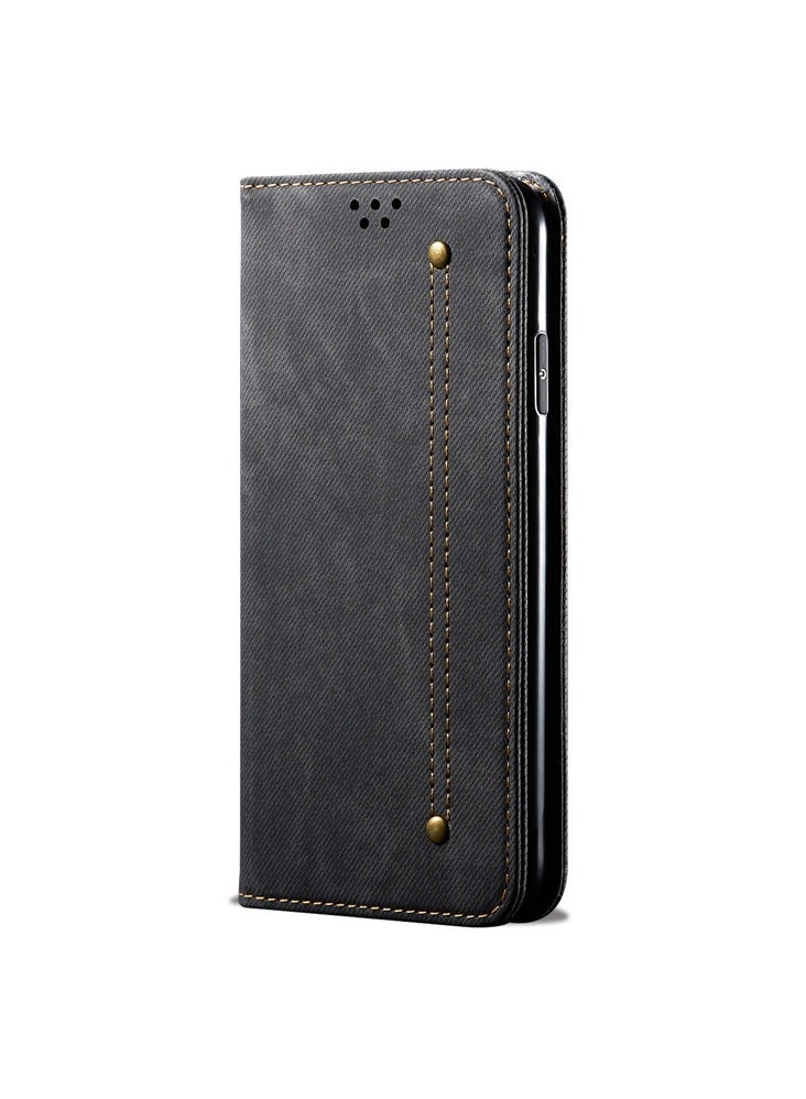 AROAQ Suitable for Samsung Mobile Phone Case A14 Denim Pattern Protective Leather Case - Image 1