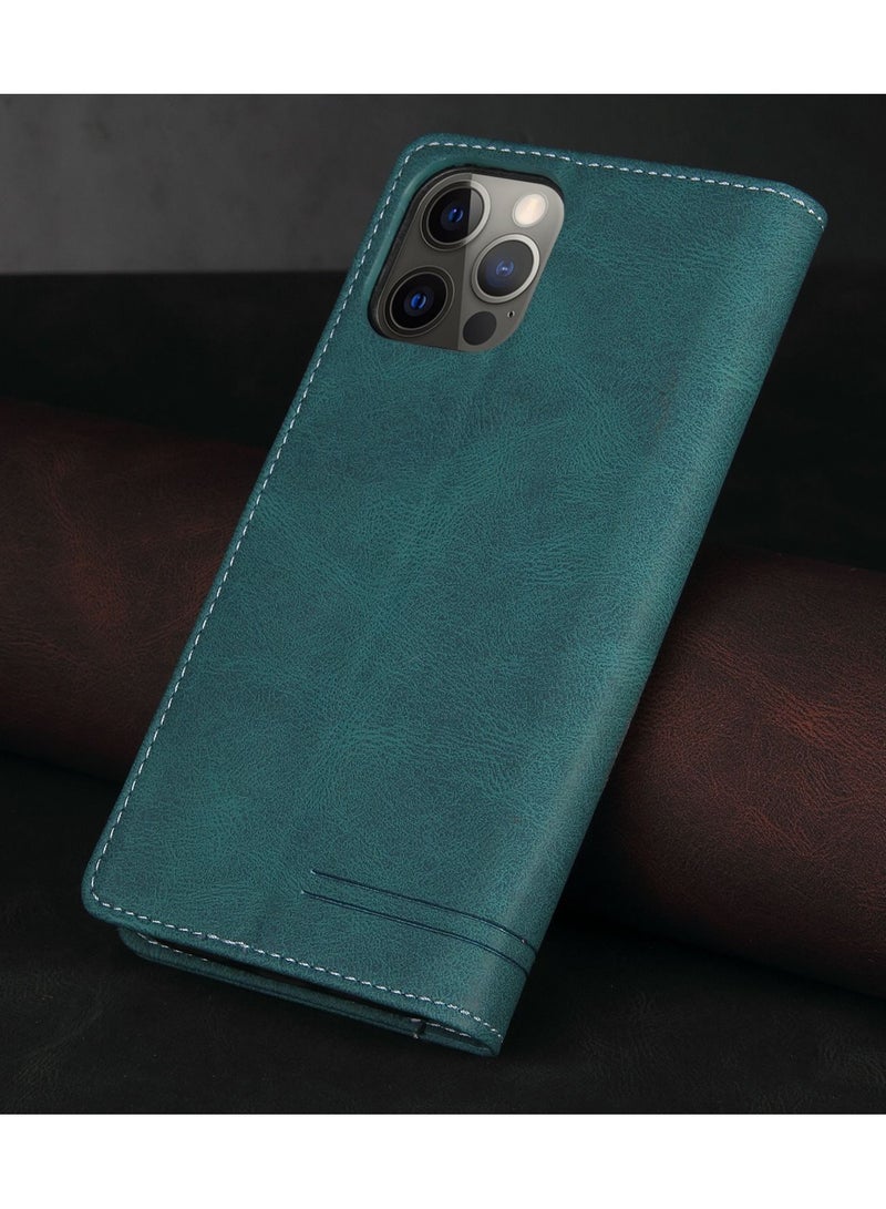 Suteni Flip Cover Leather Protective Hidden Card Slots Phone Case for iPhone - Image 2