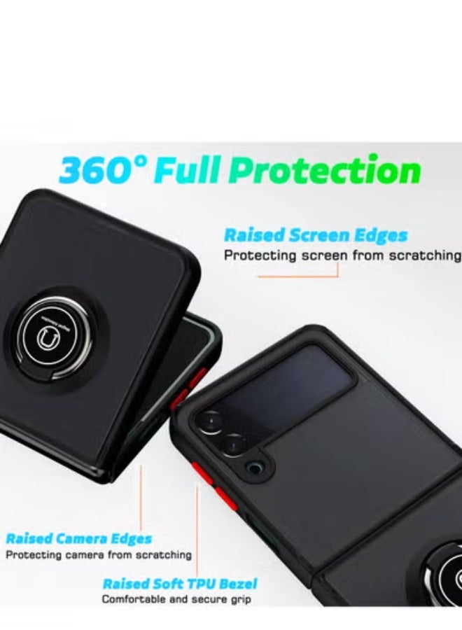 GULFLINK Back Cover Phone Protection Case For Samsung zflip4 Black - Image 3