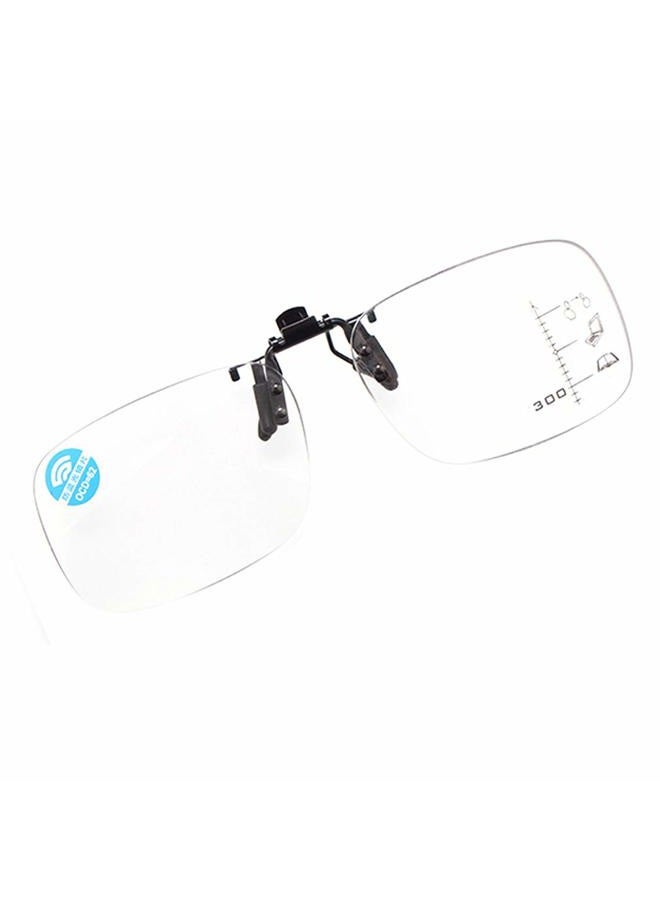 PLOPLO Clip-on+ Multifocus+Anti Blue Light Block Reading Glasses Reader, Black, Normal Size - Image 1