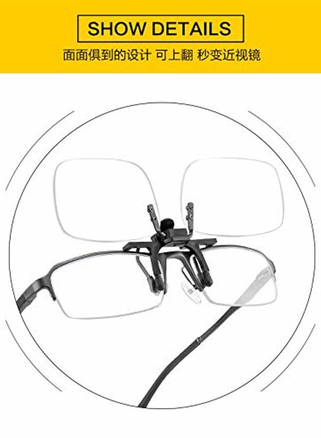 PLOPLO Clip-on+ Multifocus+Anti Blue Light Block Reading Glasses Reader, Black, Normal Size - Image 4