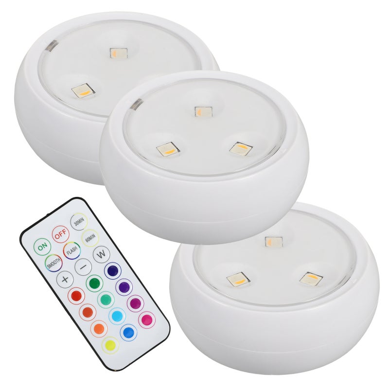 1 Set of Closet Light Under Cabinet Lamp Pressing Lamp Night Lamp for Kitchen - Image 1