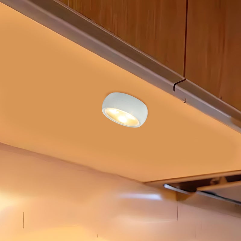 1 Set of Closet Light Under Cabinet Lamp Pressing Lamp Night Lamp for Kitchen - Image 5