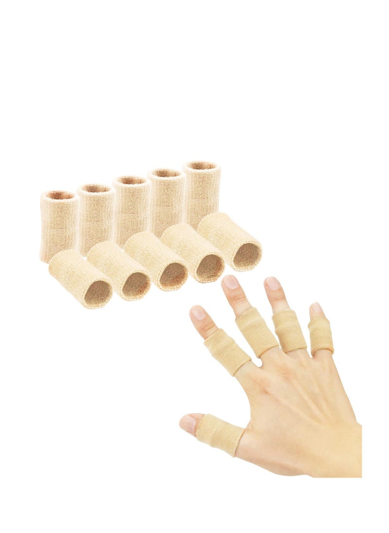 Finger Sleeves, Thumb Splint Brace For Finger Support, Breathable Elastic Finger tape, Compression pression Protector For Reliving Pain, Triggger Finger, Compression Aid For Sports, 10PCS (Beige) - pzsku/Z8687A0C6D0F32C9C4CFEZ/45/_/1717226674/81348cb5-0cd3-4489-9d0f-7aa0b6001843