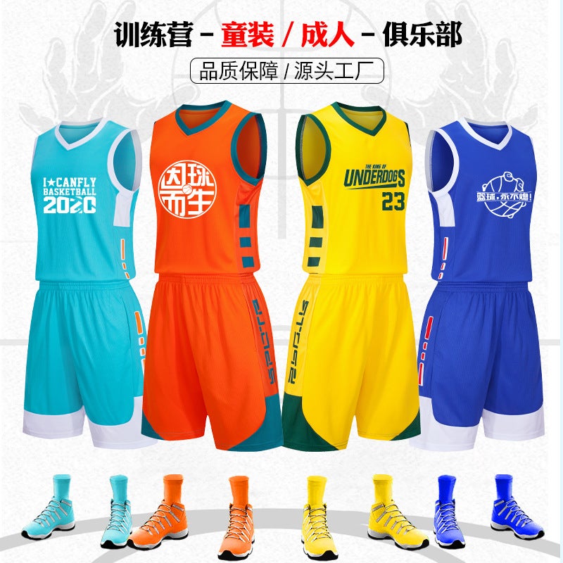 New Basketball Uniform Set For Kidsren, Men'S And Women'S Competition Sports Quick-Drying Team Uniforms, Toddler Training Camp Personalized Printed Jerseys - Image 3