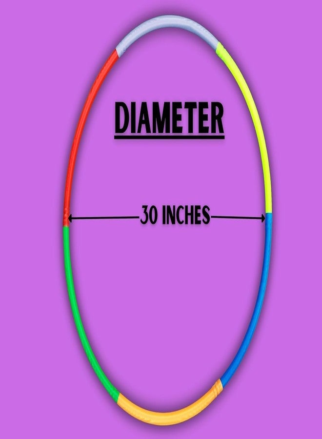 TRICONE Hula Hoop, Exercise Ring for Fitness with 30 inch Diameter for Boys,Girls, Kids and Adults (Multi Color) for All Pack of 1 (6 Pipe) - Image 4