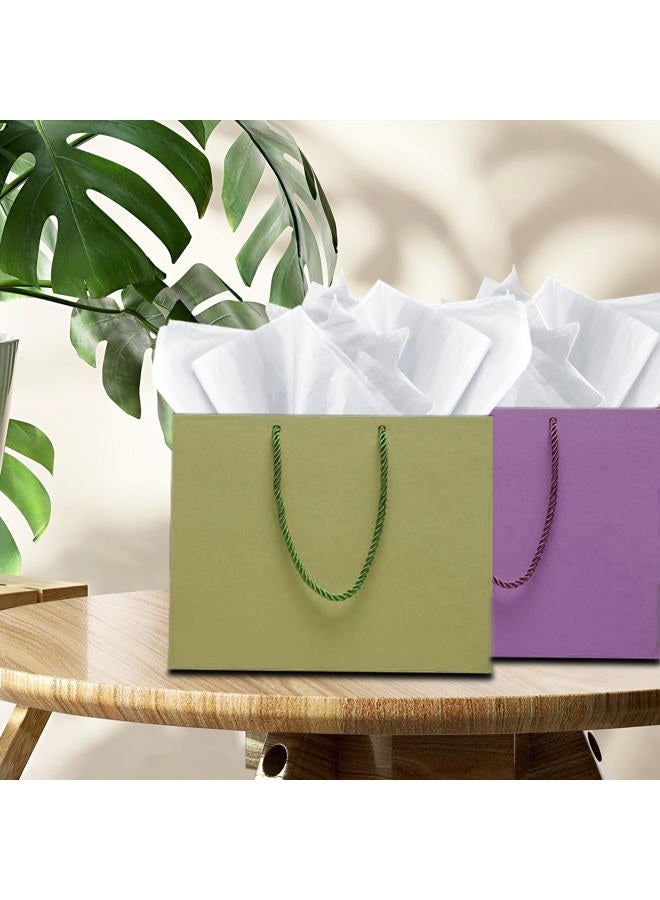 HMUIKFRY 120 Sheets Tissue Paper 20x14 Inches White Tissue Paper for Gift Bags White Wrapping Paper for Birthday Weddings Holiday Crafts Festival Decoration - Image 2