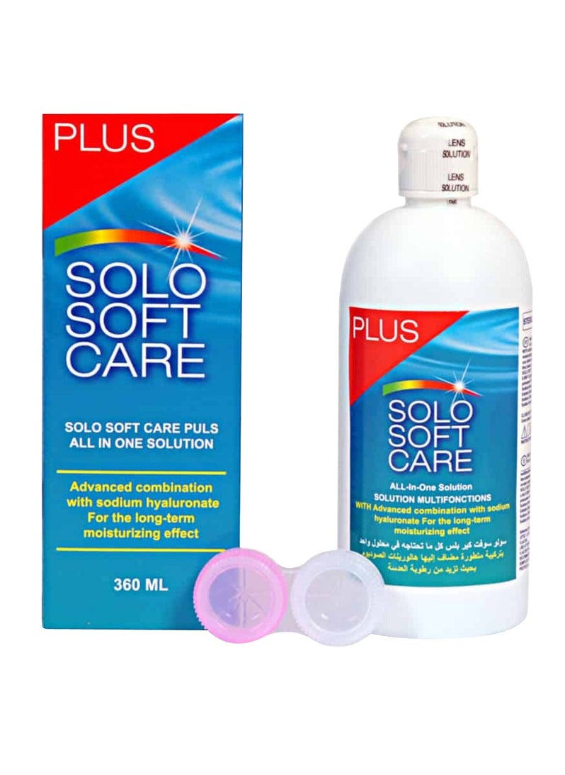 Solo Soft Care - Solo Soft Care Plus Disinfecting solution for contact lenses 360ml - Image 1
