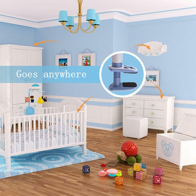 Baby Monitor Holder Rotatable Monitor Mount 105cm with Fastening Tape Fit for Most Monitors Crib - Image 4