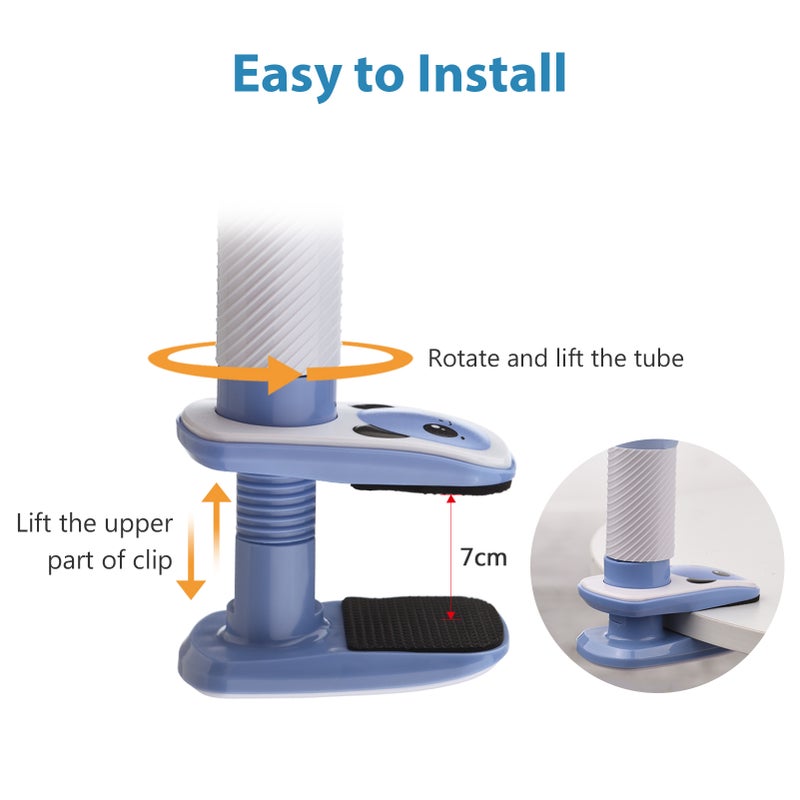 Baby Monitor Holder Rotatable Monitor Mount 105cm with Fastening Tape Fit for Most Monitors Crib - Image 2