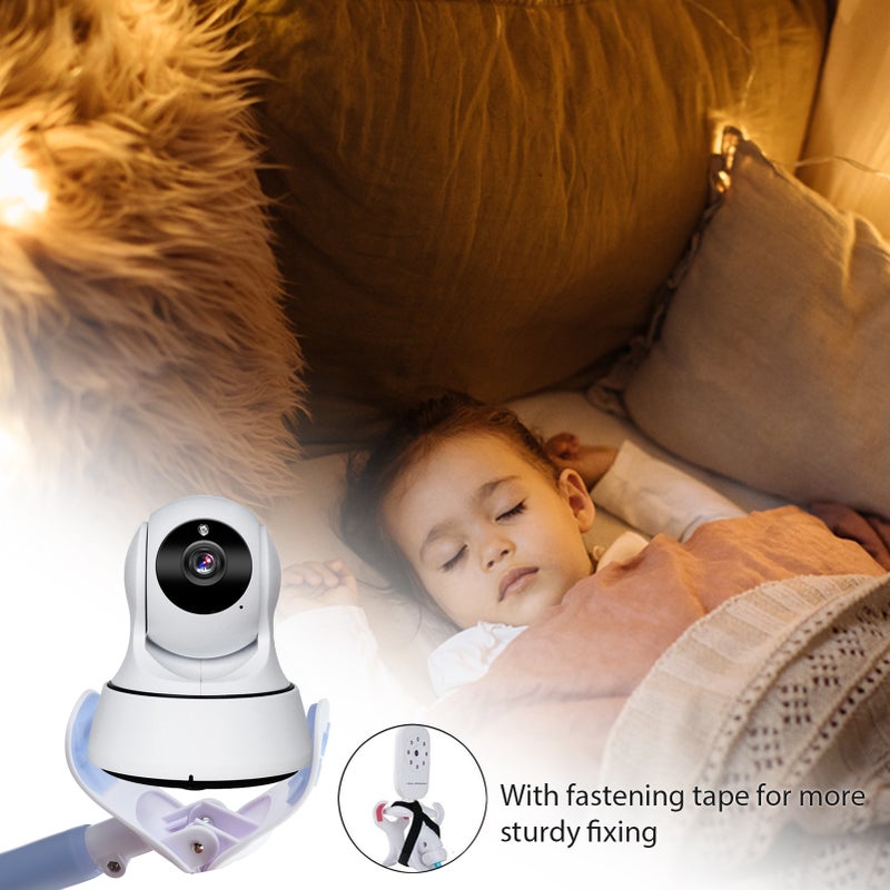 Baby Monitor Holder Rotatable Monitor Mount 105cm with Fastening Tape Fit for Most Monitors Crib - Image 5