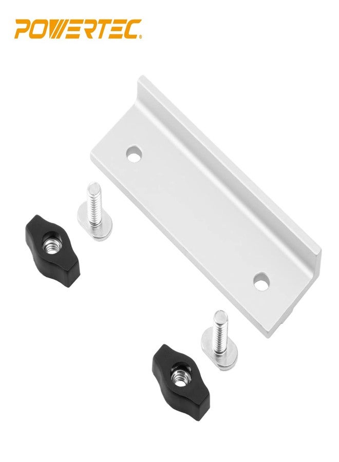 POWERTEC 71696 4-59/64" Universal Long Stop Kit, T Track Stop Block for T-Track Woodworking, Sanding, and Routing, 2PK - Image 3