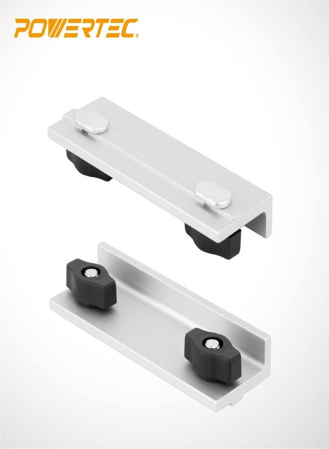 POWERTEC 71696 4-59/64" Universal Long Stop Kit, T Track Stop Block for T-Track Woodworking, Sanding, and Routing, 2PK - Image 2