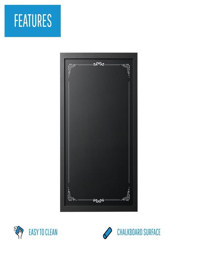 MasterVision Decorative Wallmount Chalkboard, Black Frame, 16 x 24 Inches (PM0331168) - Image 3