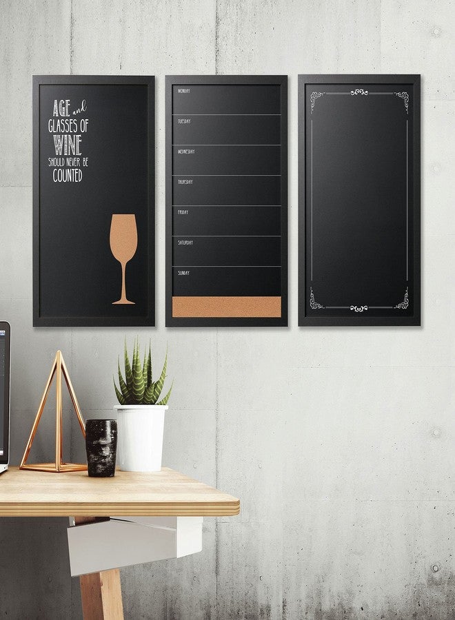 MasterVision Decorative Wallmount Chalkboard, Black Frame, 16 x 24 Inches (PM0331168) - Image 4