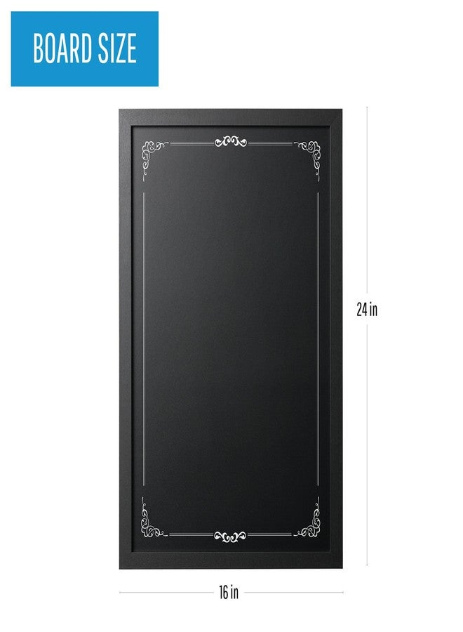 MasterVision Decorative Wallmount Chalkboard, Black Frame, 16 x 24 Inches (PM0331168) - Image 2