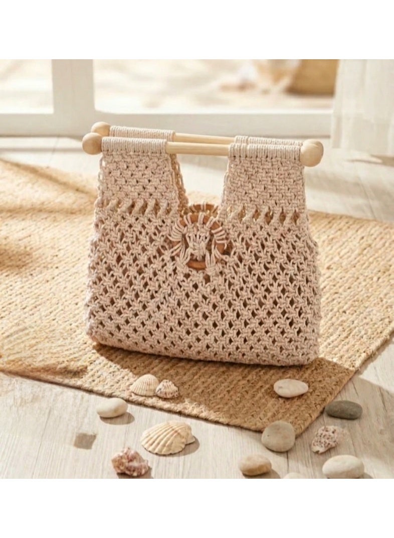 Bohemian Macramé Tote Bag