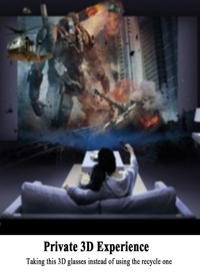 G90 Passive 3D Glasses Polarized Lenses for Cinema Lightweight Portable for Watching Movies - Image 4