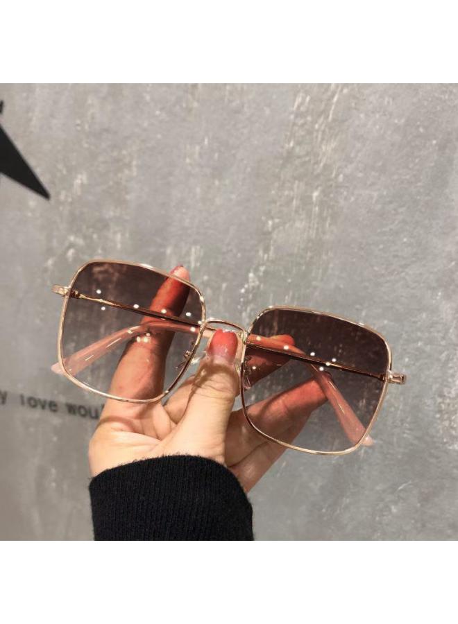 Glitter Color-changing Glasses Frame Internet Popular Same Style Generous Frame Myopia Glasses Women's Large Face Adjustable Degree Glasses Frame