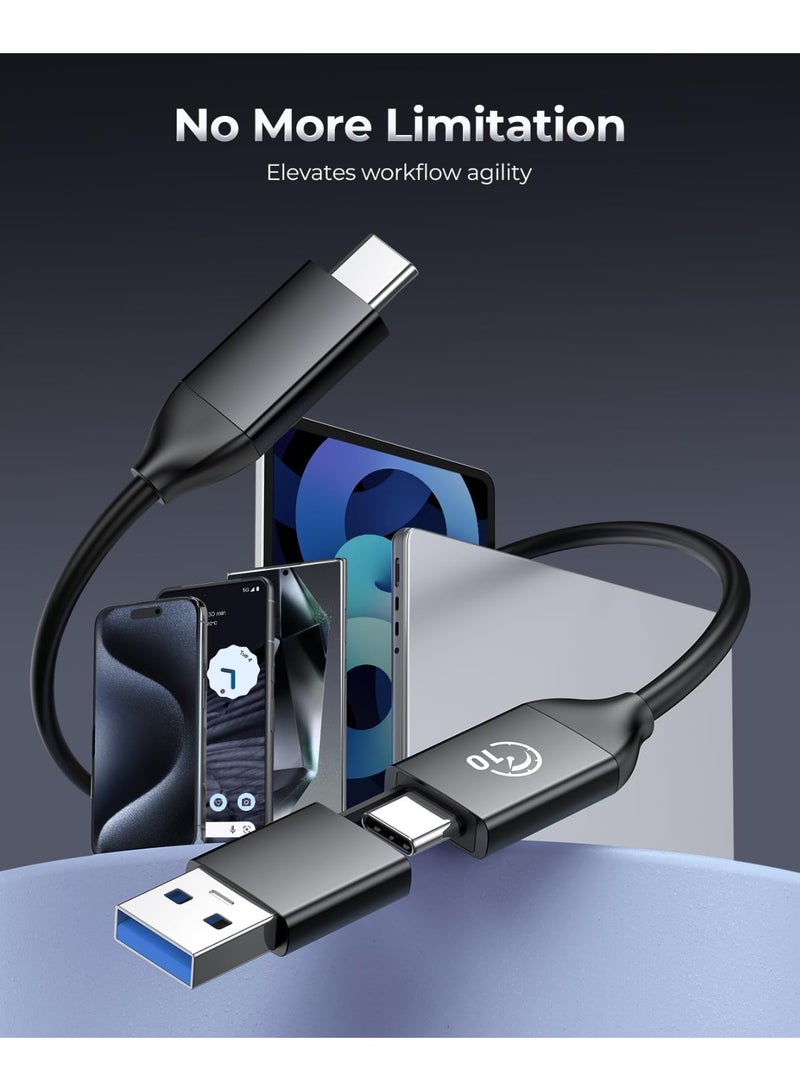 Orico ORICO 512GB External SSD with 2 in 1 USB C Cable, Portable Solid State Drive USB 3.2 Gen 1 Up to 460MB/s, Dust and Drop Resistance, Reliable Storage for USB-C Smartphone, PC, Tablet, Labtop - M25PRO - Image 3