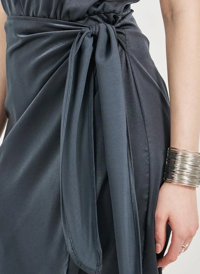 Styli Halter Neck Midi Dress