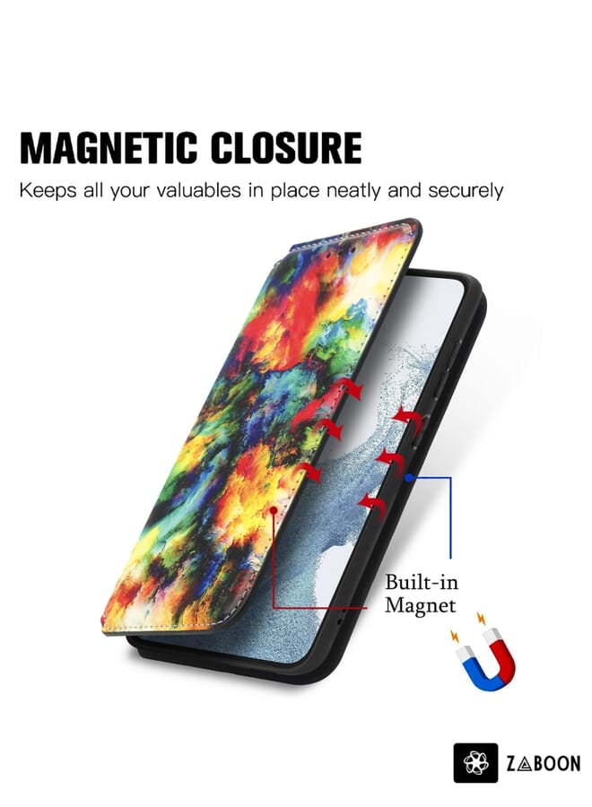 Zaboon Protective Case For Samsung Galaxy S23+ 5G CaseNeo Colorful Magnetic Leather - Image 3