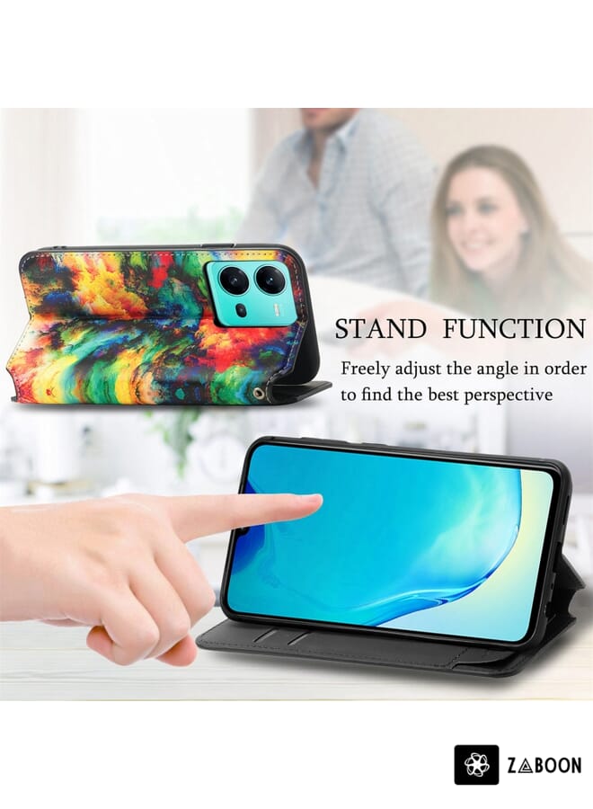 Zaboon Protective Case For Samsung Galaxy S23+ 5G CaseNeo Colorful Magnetic Leather - Image 4