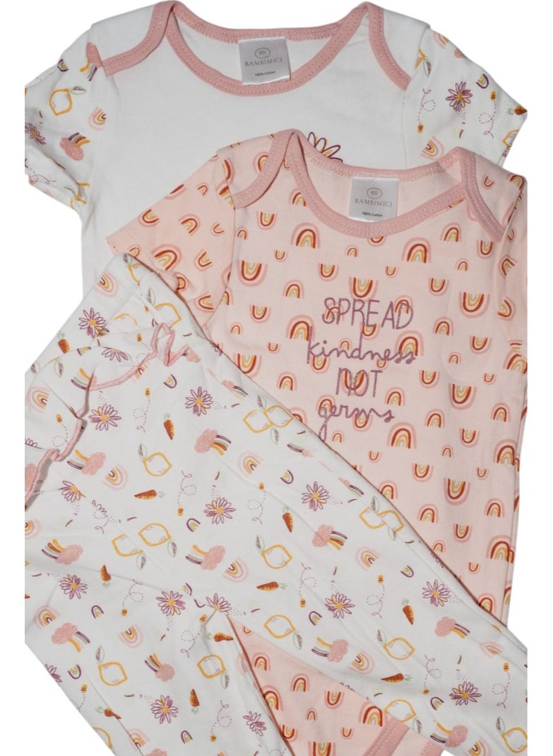 Bambimici Bambimici Sugar & Spice Sweetheart Baby Bodysuit  - Image 1