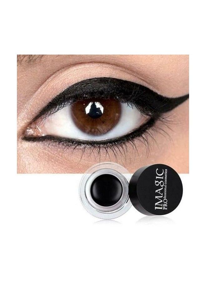COSLUXE Imagic Gel Eyeliner Waterproof Makeup Gel Eye Liner With Brush (4G) (Black 01) - Image 2