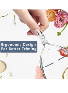 Bukela Cuticle Trimmer Cuticle Nippers, Durable Cuticle Cutter, Salon Toe Nail Cuticle Clippers, Stainless Steel Cuticle Remover Cuticle Scissor, Pedicure Manicure Tools for Fingernails and Toenails  - Image 4