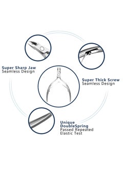 Bukela Cuticle Trimmer Cuticle Nippers, Durable Cuticle Cutter, Salon Toe Nail Cuticle Clippers, Stainless Steel Cuticle Remover Cuticle Scissor, Pedicure Manicure Tools for Fingernails and Toenails  - Image 3