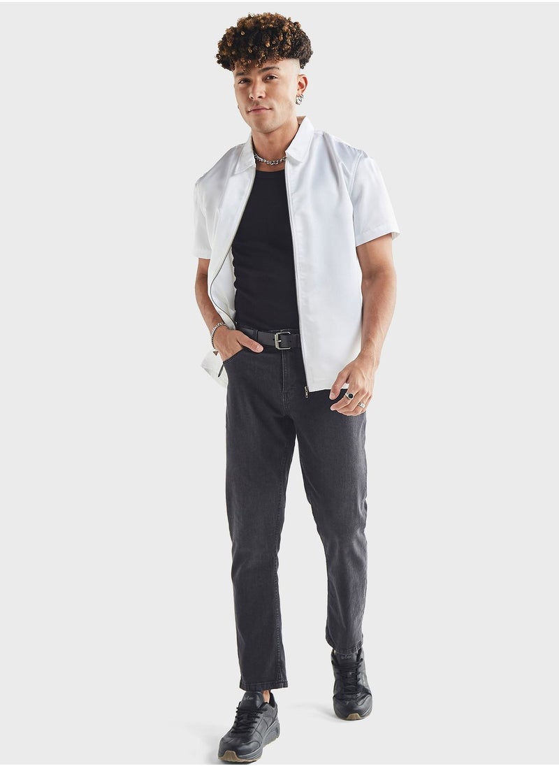 FAV Zip Through Regular Fit Shirt  - Image 4