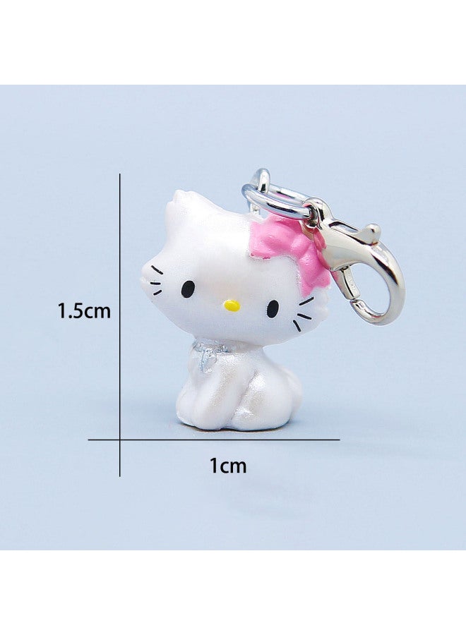 Hot Sale Mini Small KT Cat Shrimp Clasp Cute Hello Kitty Diy Pendant Bracelet Necklace Bag Decoration-Color:Little Mary Shrimp Buckle - Image 1