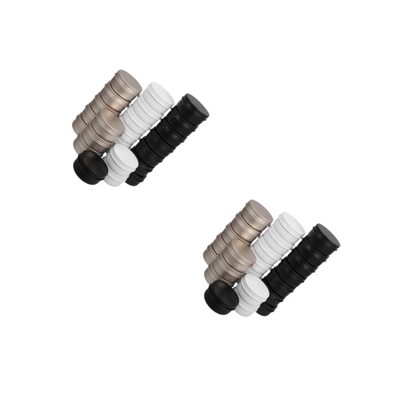 48 Pcs 50ml Aluminium Box Tea Cosmetics Container Empty Makeup Cream Box Screw-Thread Box Golden Black White for Each 8Pcs - Image 4