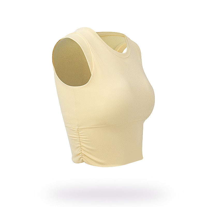 Generic Womens Padded Yoga Tank Top for Fitness WX30 Yellow 